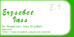 erzsebet vass business card